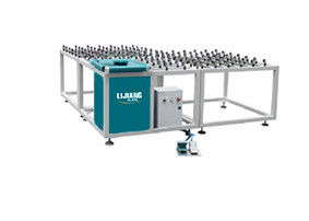 Flexible IG Isolasi Glass Line Produksi Dengan Rotated Sealant Spreading Table