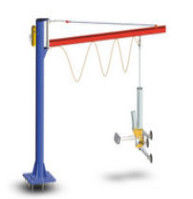 Glass Processing 4m Cantilever Lift Crane Dengan Piala Suction