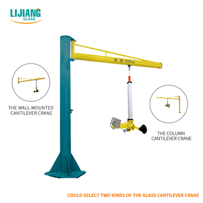 Penanganan Kaca Vakum Cantilever Jib Crane Dengan Pemuatan Kaca Cangkir Hisap