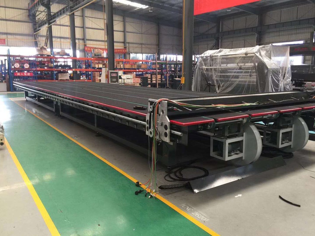 Meja Pecah Terapung Udara Disesuaikan (1 + 1 Jenis) Untuk Garis Pemotongan Kaca