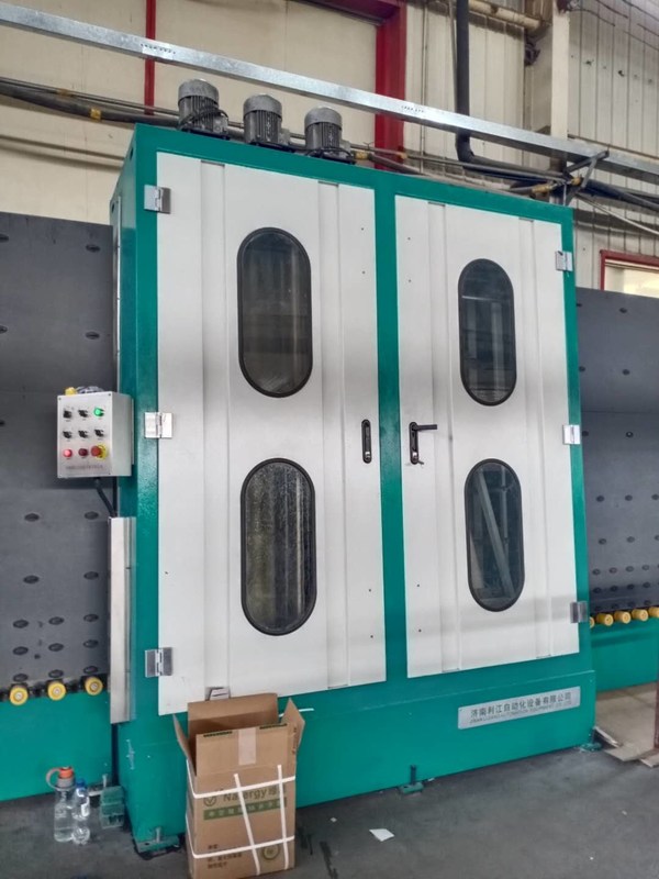 Mesin Pencuci dan Penyebar Sealant Vertikal Dan Horisontal Otomatis untuk Kaca isolasi