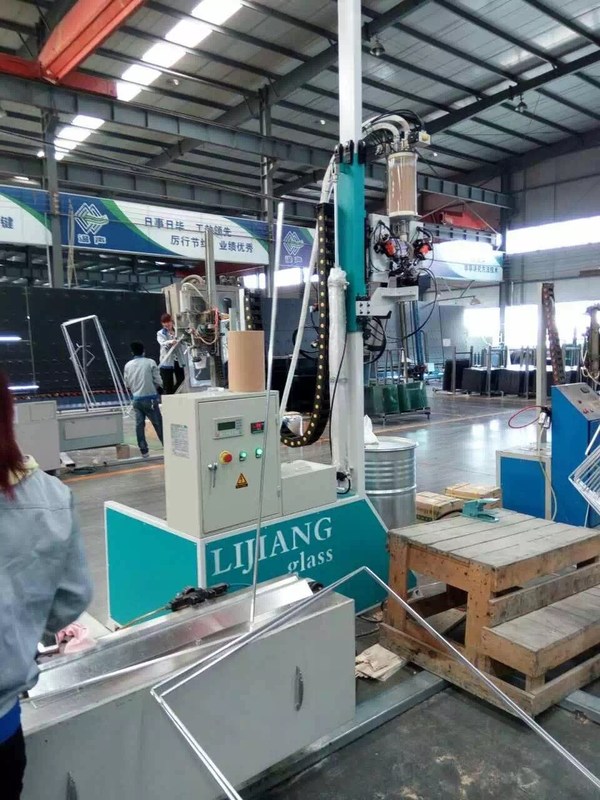 Mesin Pengisian Desiccant Glass Lini Mengisi Kuat Secara Otomatis Dalam Frame Spacer