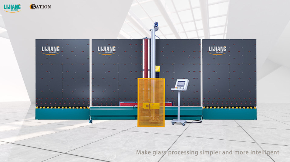 Mesin Penggiling Tepi Kaca Vertikal Otomatis dengan CE untuk produksi kaca isolasi
