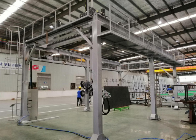 Jalur Produksi Kaca Isolasi Kontrol PLC Untuk Pembuatan Kaca Ganda 1800MM