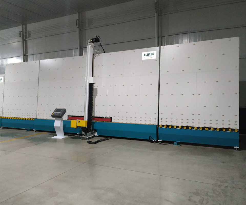 Vertikal 29m / mnt Mesin Penggiling Tepi Kaca E Rendah Untuk Menghapus Tepi Film