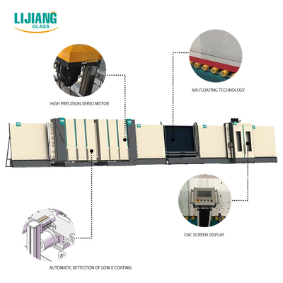 60mm Jumbo Isolasi Kaca Lini Produksi Mesin Cuci Kaca Vertikal